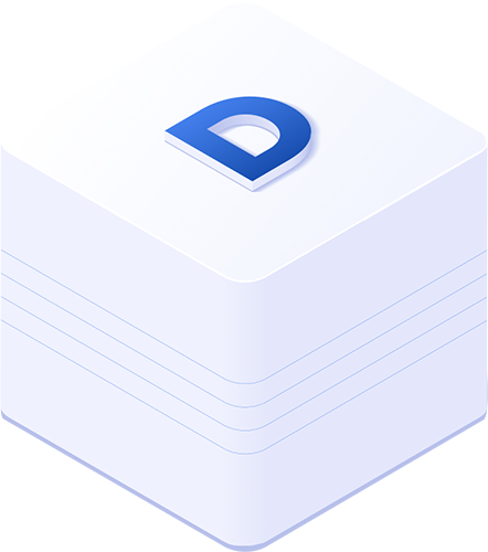 Lettre D stylisée en 3D avec un design moderne et un effet lumineux. Stylized 3D letter D with a modern design and glowing effect.