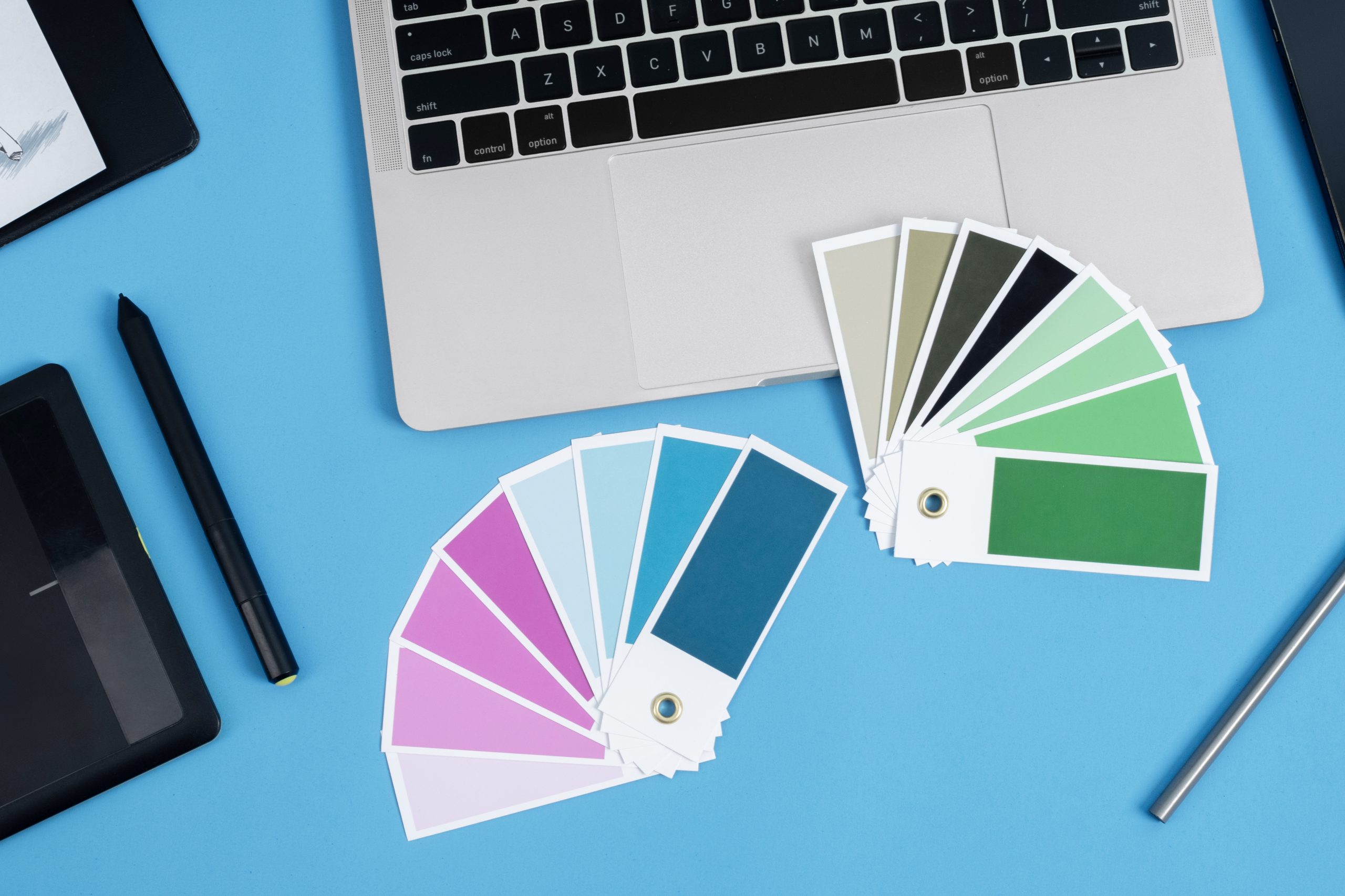 Nuancier professionnel pour la création d’une identité visuelle cohérente – Professional color swatch for consistent brand identity - couleurs principales
