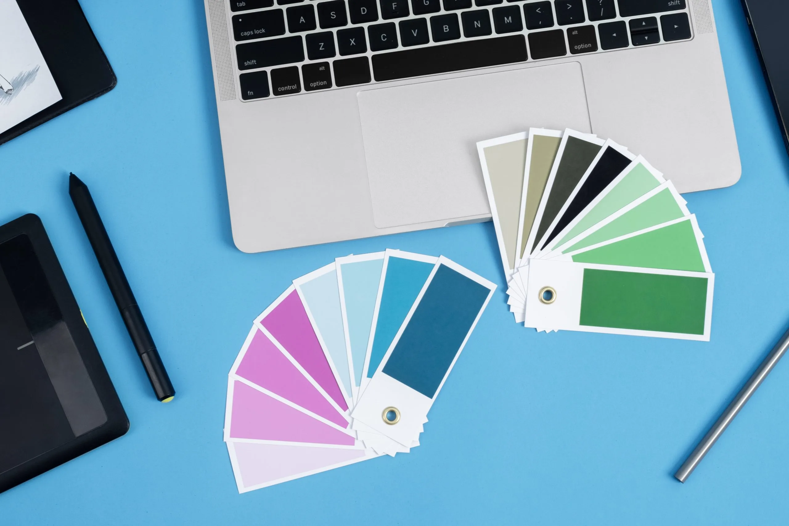 Palette de couleurs créative pour branding et identité visuelle – Creative color palette for branding and visual identity