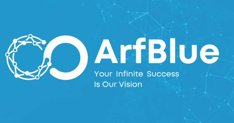 Logo de l’agence ArfBlue – Marketing digital et développement web au Maroc ArfBlue agency logo – Digital marketing and web development in Morocco