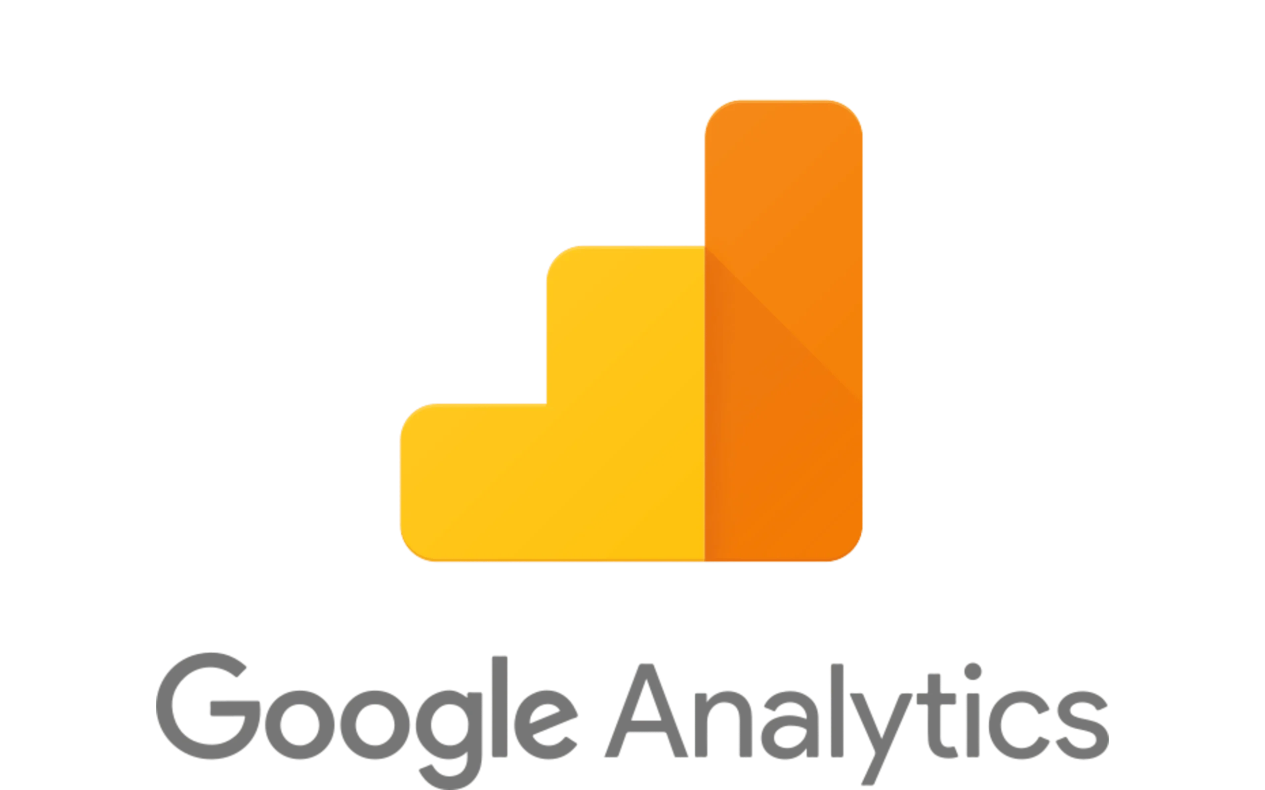 Logo officiel de Google Analytics, outil d’analyse web utilisé par ArfBlue pour optimiser les sites clients. Official Google Analytics logo, web analytics tool used by ArfBlue to optimize client websites.