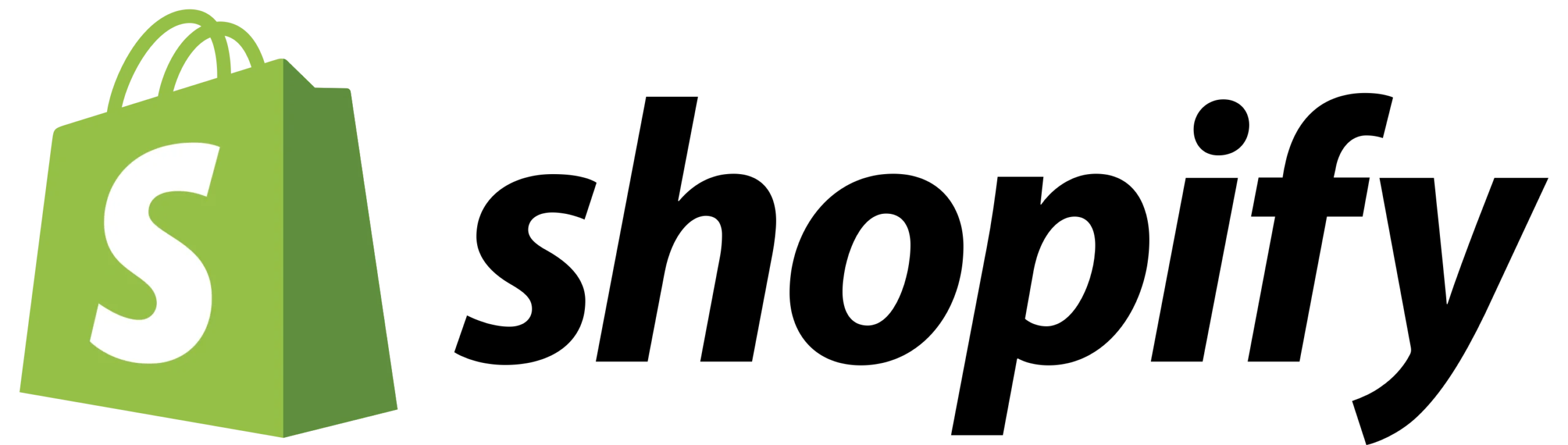 Logo officiel de Shopify, la plateforme leader pour créer des boutiques en ligne facilement. Official Shopify logo, the leading platform for easily creating online stores.