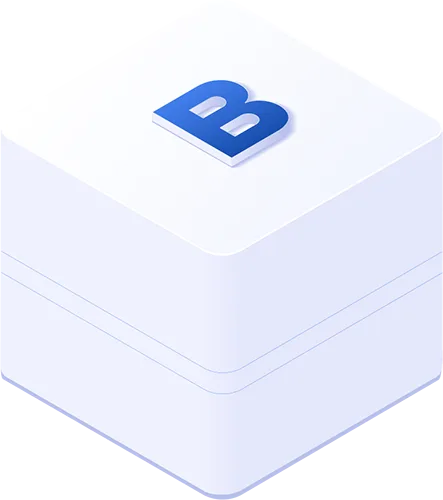 Icône lettre B représentant le service de référencement SEO