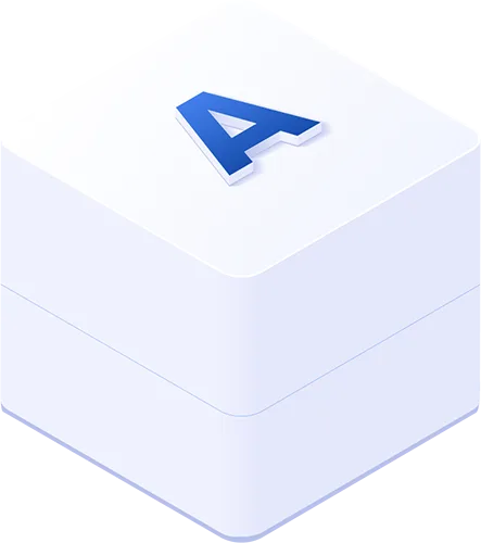 Icône lettre A représentant la création de sites web modernes