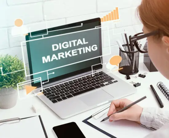 Création de contenu pour réseaux sociaux dans une stratégie de marketing digital.
agence marketing digital